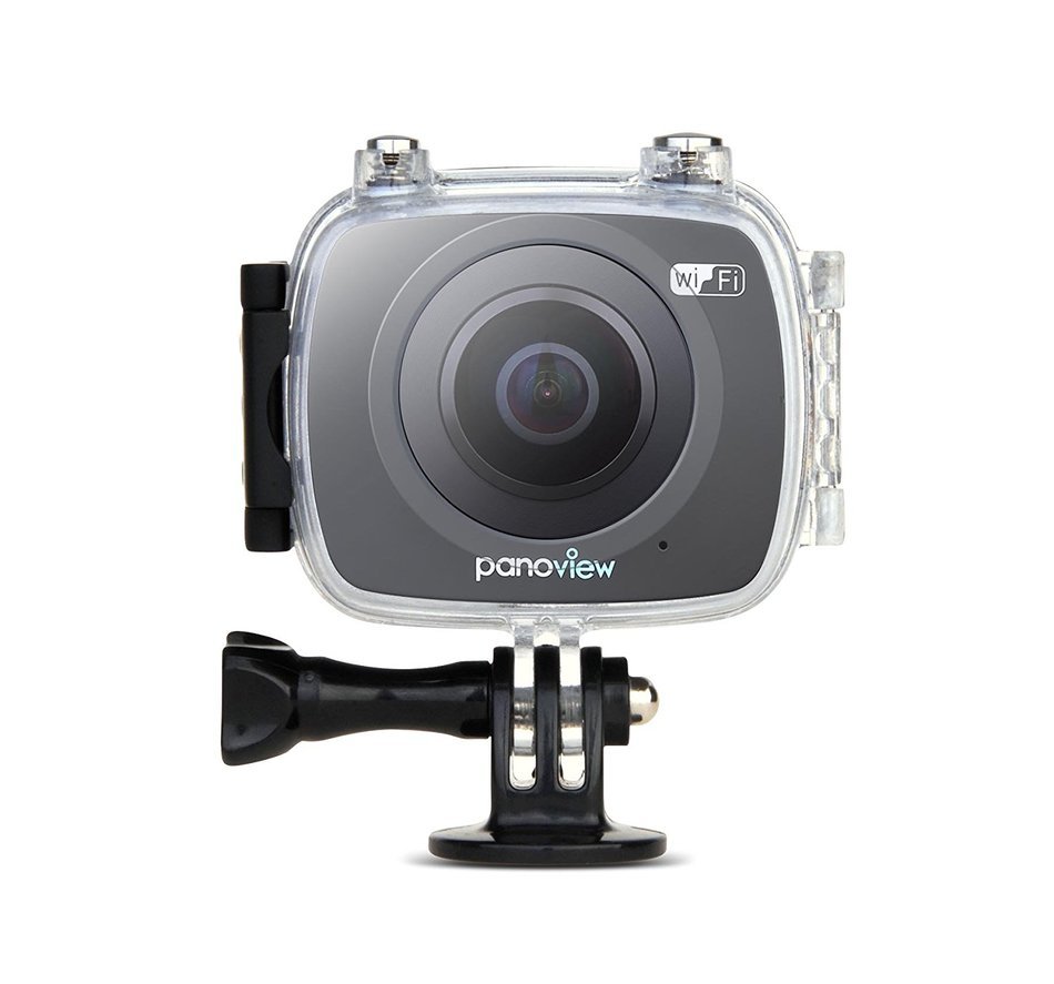 BYNEW 360 Degree Spherical Panorama Fisheye VR Camera 1080P @30fps HD Sports Action Video Camera Support Wifi