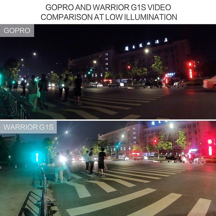 XM Sports Action Camera Warrior G1S Night Version Wi-Fi HD 1080P Waterproof Camcorder with Starlight Sensor &... N6