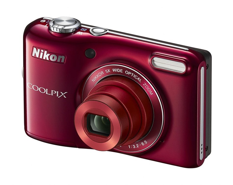 Nikon COOLPIX L28 20.1 MP Digital Camera with 5x Zoom Lens and 3" LCD (Red) (OLD MODEL) N8