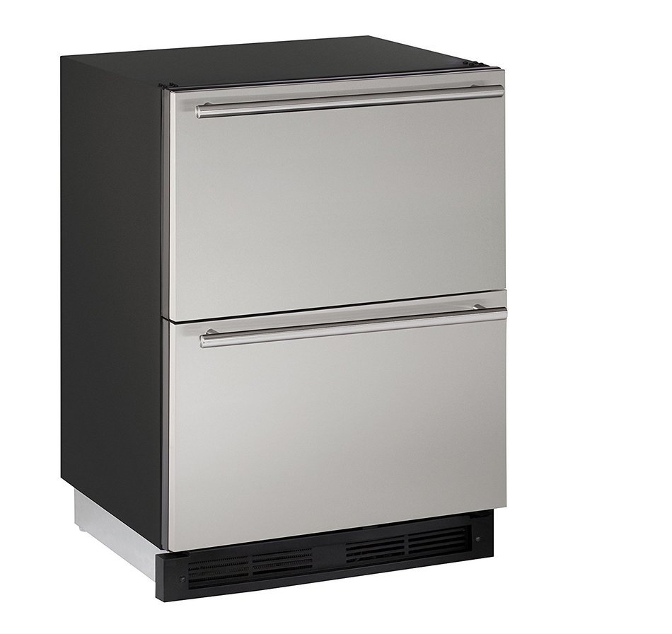 U-Line U1224DWRS00A Built-in Refrigerator Drawers, 24", Stainless Steel