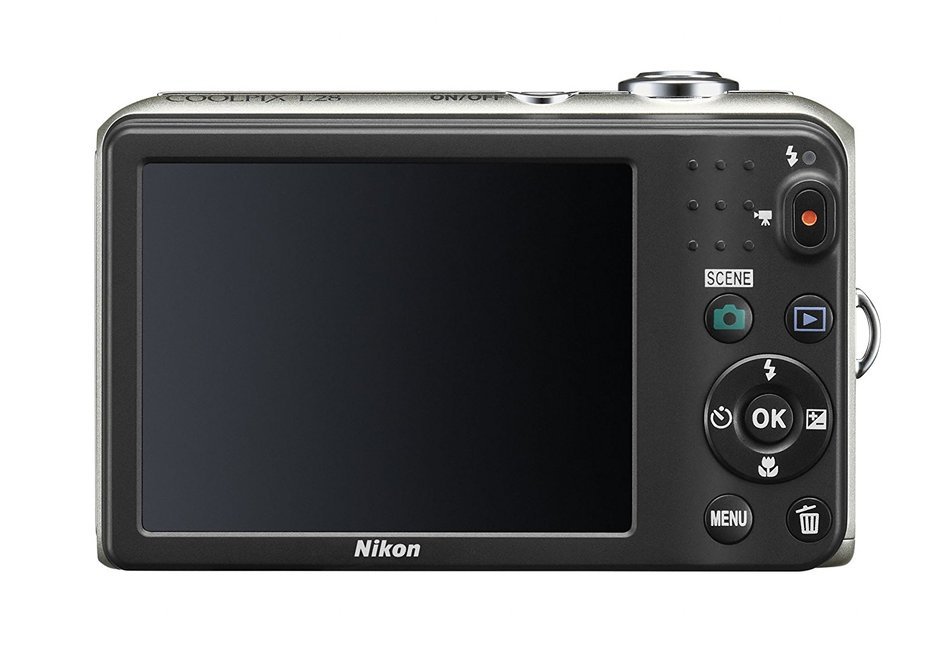 Nikon COOLPIX L28 20.1 MP Digital Camera with 5x Zoom Lens and 3" LCD (Red) (OLD MODEL) N10
