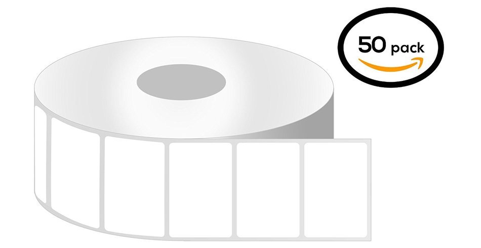 1 Inch Core - 2.25 x 2 Zebra Compatible Direct Thermal Labels 50 Rolls for Zebra Desktop Printer GC420d GC420t...