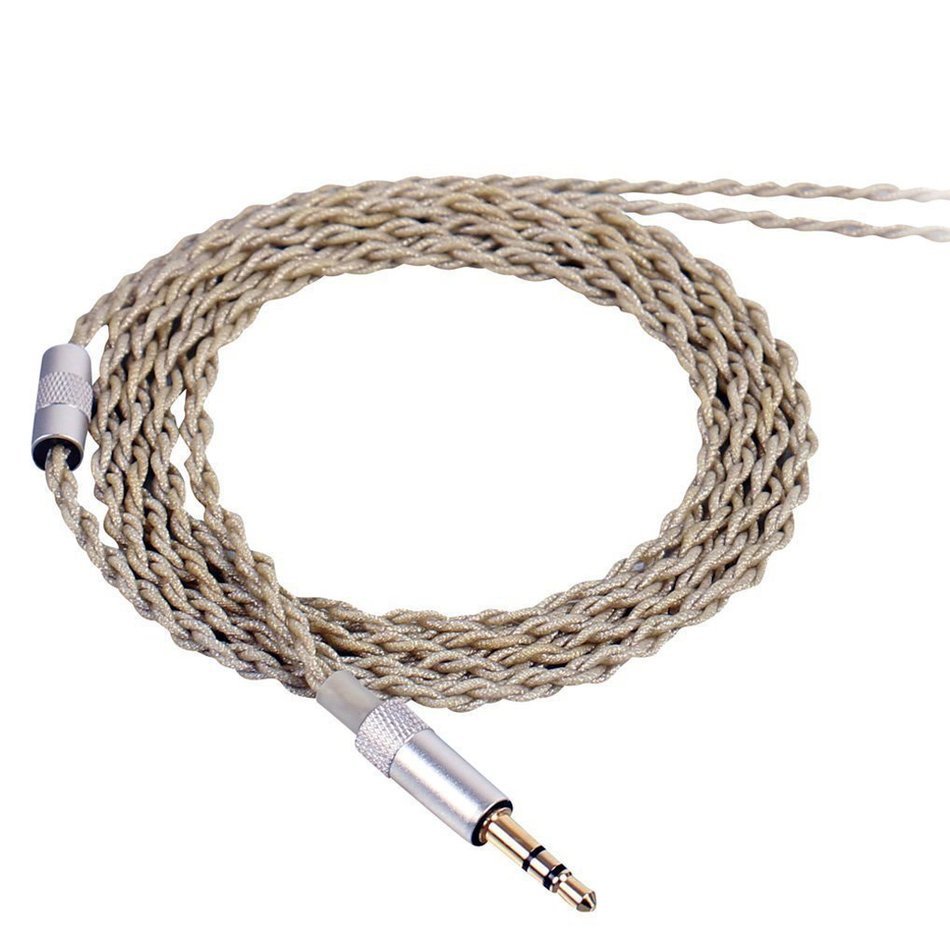 For SE215 SE425 SE535 SE846 UE900 Shure Headphone Replacement Cable 5N OCC Crystal Silver Plated DIY Cord for... N24