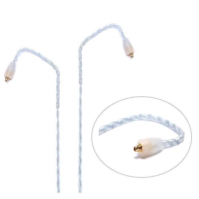 For SE215 SE425 SE535 SE846 UE900 Shure Headphone Replacement Cable 5N OCC Crystal Silver Plated DIY Cord for... N26