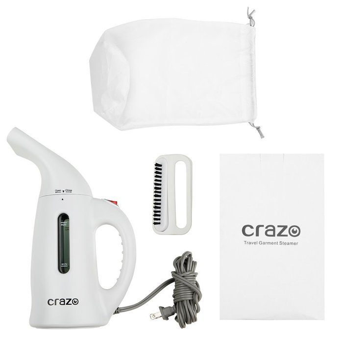 Crazo Mini Garment Steamer with 320 Milliliter Capacity N3