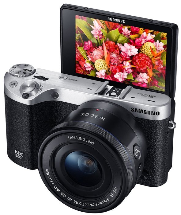 Samsung NX500 28 MP Wireless Smart Mirrorless Digital Camera with 16-50mm Power Zoom Lens (Brown) N37