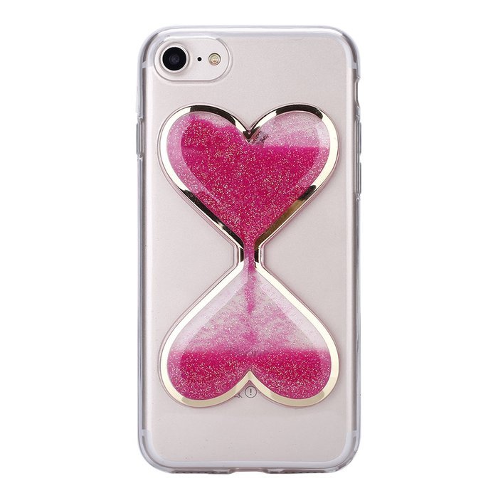 iPhone 7 Plus Case,Case for iPhone 7 Plus,ikasus Flowing Liquid Floating Hourglasses Love Heart Bling Glitter... N25
