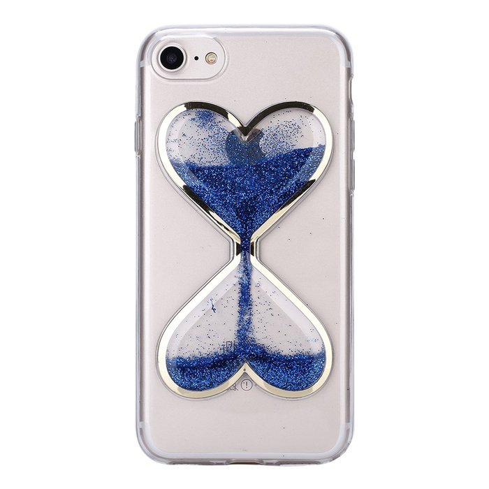 iPhone 7 Plus Case,Case for iPhone 7 Plus,ikasus Flowing Liquid Floating Hourglasses Love Heart Bling Glitter... N28