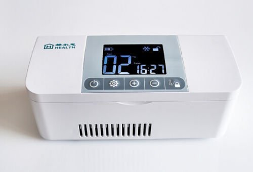 TOPCHANCES Mini 3'' inch Car Refrigerator Insulin Cooler 2-8&deg;C Refrigerated Box Drug Reefer N3