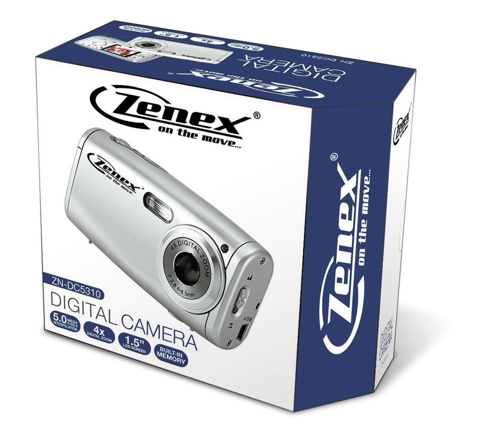 Zenex ZN-DC5310 5MP Digital Camera with 4x Digital Zoom (White) N3
