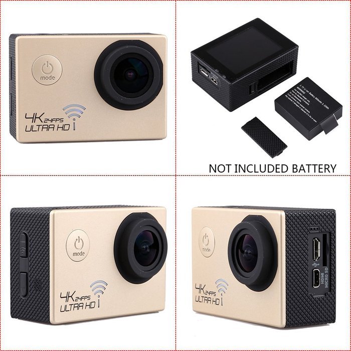 Run Shuangyu 4K High Speed Wifi Waterproof Sports Action Camera NOVATEK NT96660+SONY IMX117CQT COMS Sensor N2