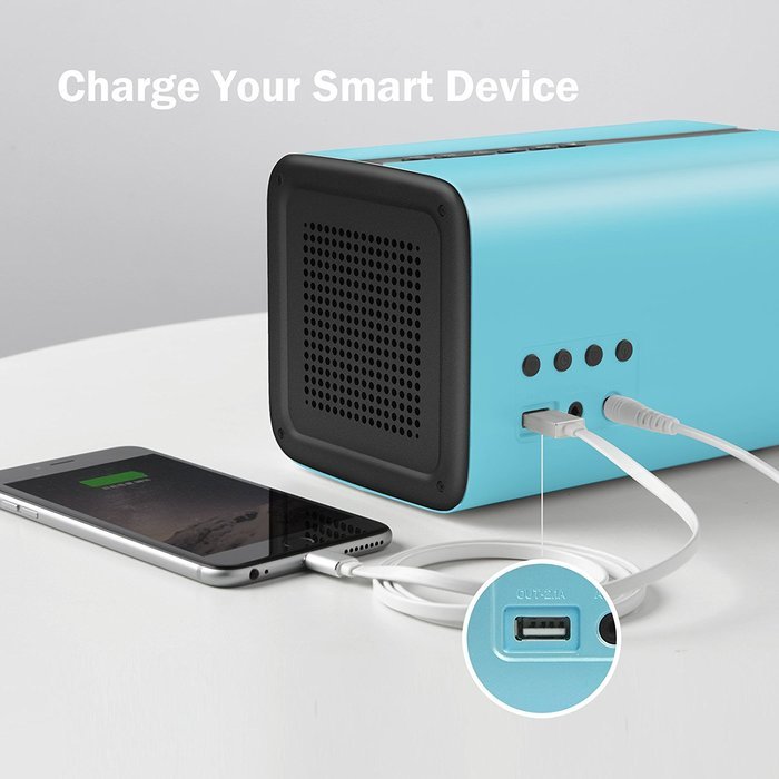 GGMM E3 Wireless WiFi/ Bluetooth Speaker with LED Alarm Clock & Smart USB Charging port, Featuring Airplay, DLNA... N8