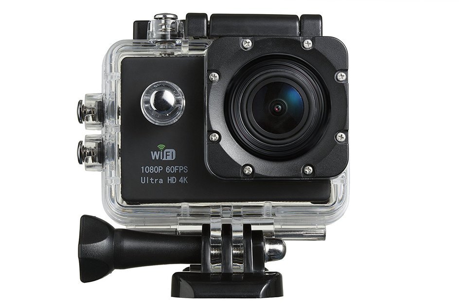 GVB GVB-CM Ultra HD 4k Wide Angle Sports Action Camera with Waterproof Housing (Black) N2