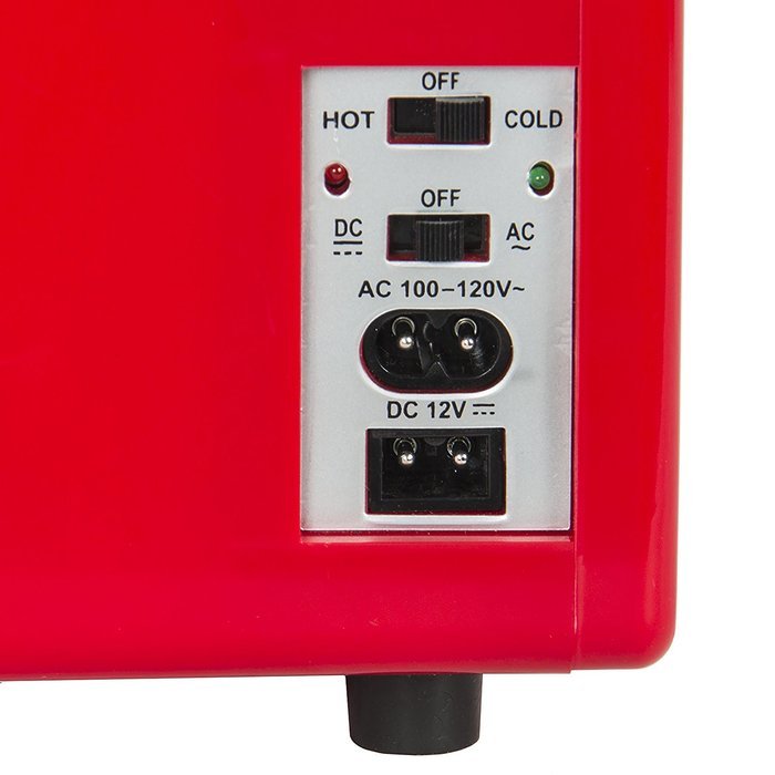 Portable Mini Fridge Cooler and Warmer Auto Car Boat Home Office AC & DC Red N2