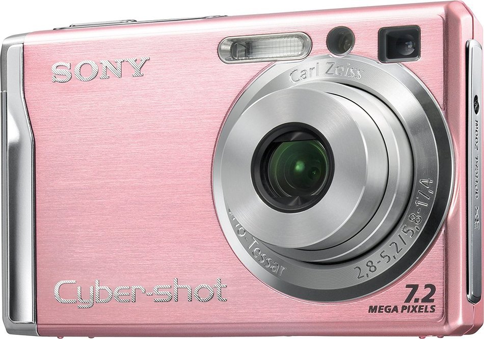 Sony Cybershot DSCW80 7.2MP Digital Camera with 3x Optical Zoom and Super Steady Shot (Pink) (OLD MODEL) N8