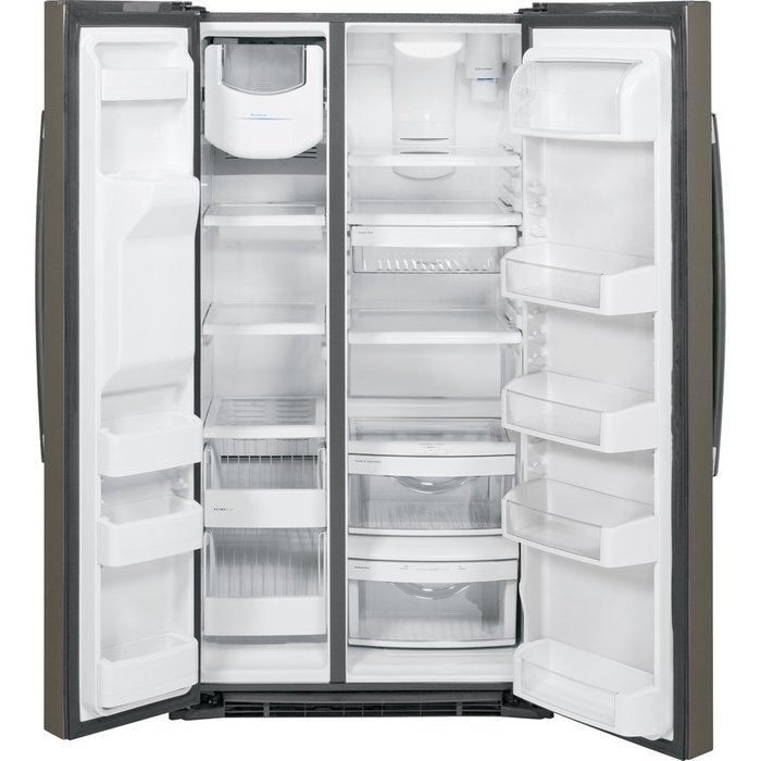GE GSE25HMHES 36" Energy Star Rated and ADA Compliant Side by Side Refrigerator with 25.4 cu. ft. Capacity Adjustable... N2