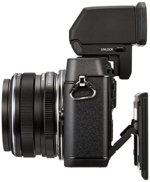 Olympus E-P5 17mm f1.8 and VF-4 16.1 MP Compact System Camera with 3-Inch LCD (Black) - International Version... N3