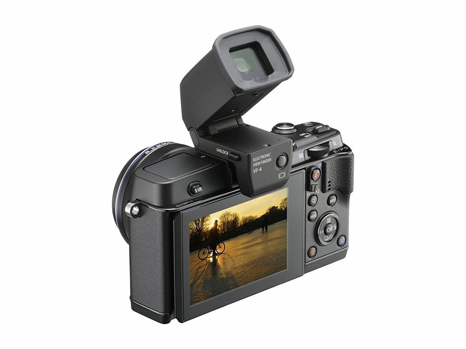 Olympus E-P5 17mm f1.8 and VF-4 16.1 MP Compact System Camera with 3-Inch LCD (Black) - International Version... N4