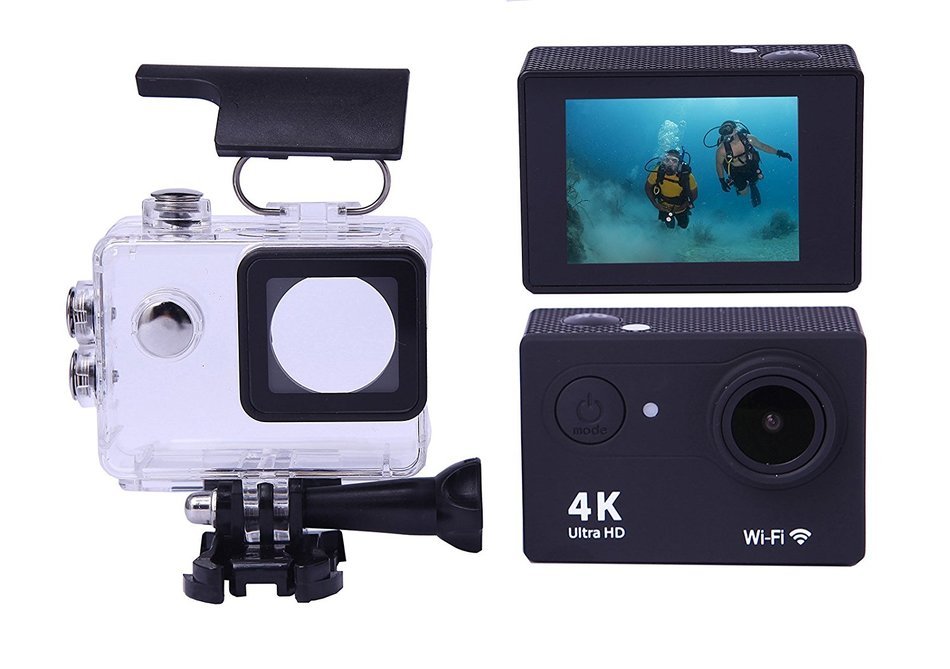 4K2 Sports Action Video Camera WiFi 2.0 inch 1080P Waterproof Helmet Camcorder Black N3