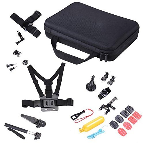 26 Pcs GoPro Hero 4, 3+, 3, 2, 1, Outdoor Sports Camera Accessories Kit N5