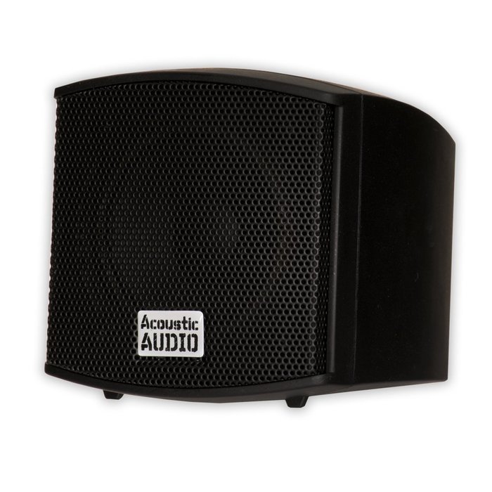 Acoustic Audio AA321B Mountable Indoor Black Speakers 600 Watts 3 Piece Set AA321B-3S N4