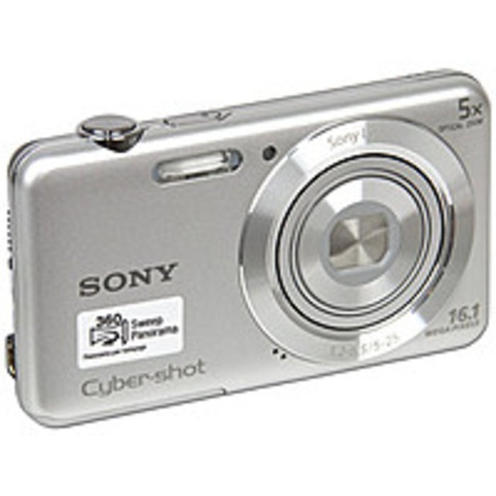 Sony Cyber-shot DSC-W710 16.1 Megapixel Compact Camera - Silver - 2.7 Touchscreen LCD - 5x Optical Zoom - Electronic...