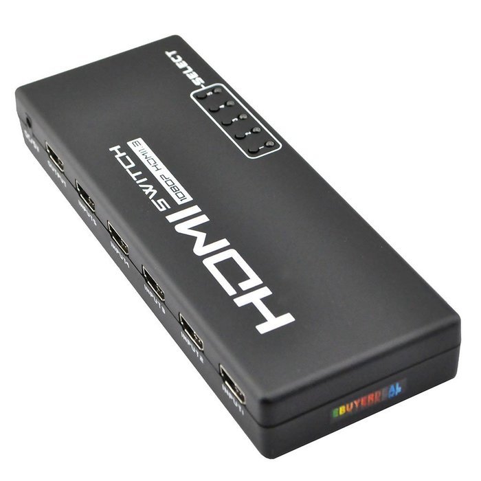 iKKEGOL 5 Port 1 x 5 HDMI Switch Switcher Selector Splitter Hub for HDTV PS3 w/IR Remote N7
