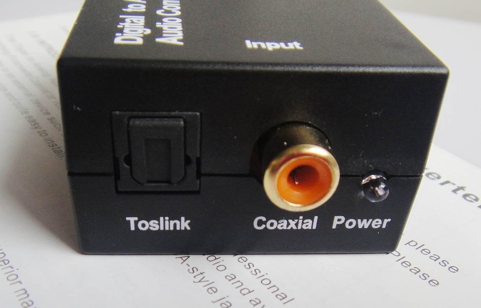 Easyday Digital Optic Coaxial RCA Toslink Signal to Analog Audio Converter Adapter with 1.5m Optical Cable