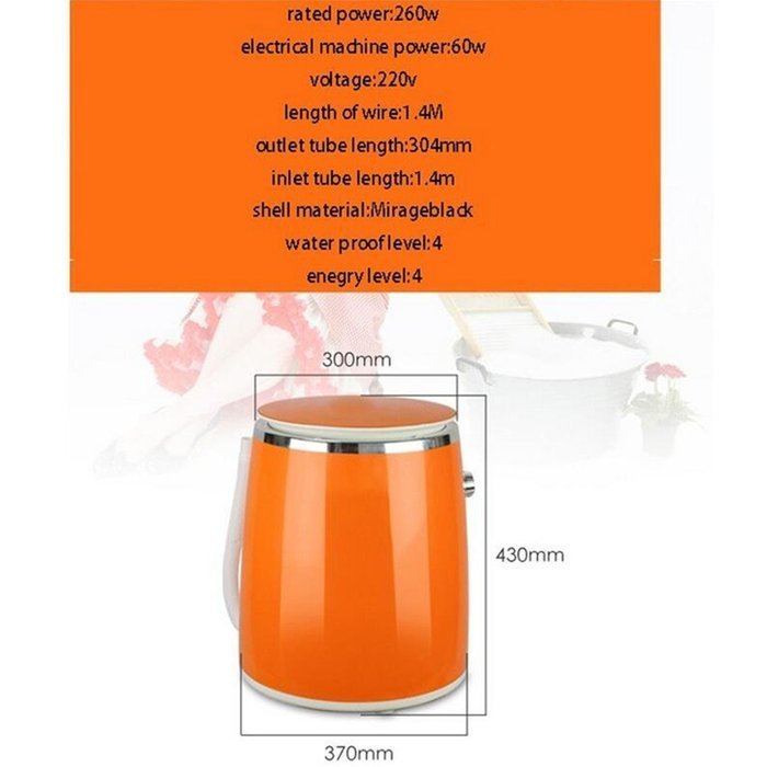 Mini washer clothes power dryer twin tub top loading Monocular baby small semi-automatic washing machine drying N8