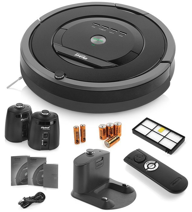iRobot Roomba 880 Vacuum Cleaning Robot + 2 Virtual Wall Lighthouses (With Batteries) + Remote Control (With Batteries... N2