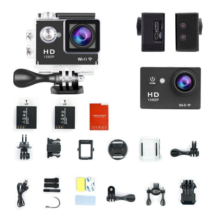 Yuntab HD 1080P 30fps 12 Mega Pixels Sport Mini DV Action Camera 2.0" LCD 170&deg; Wide Angle Lens 30M Waterproof... N5
