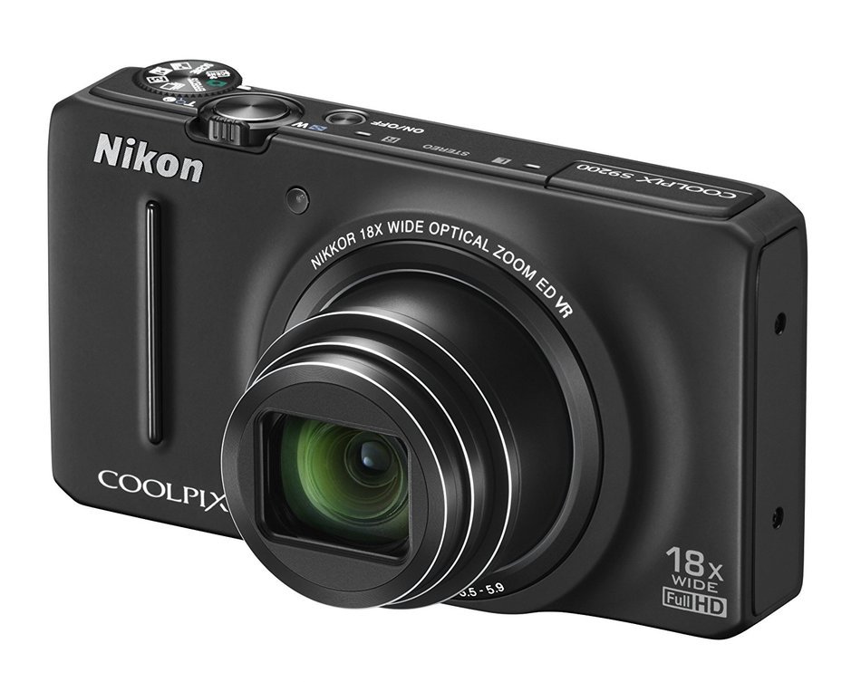 Nikon COOLPIX S9200 16 MP CMOS Digital Camera with 18x Zoom NIKKOR ED Glass Lens and Full HD 1080p Video (Black...