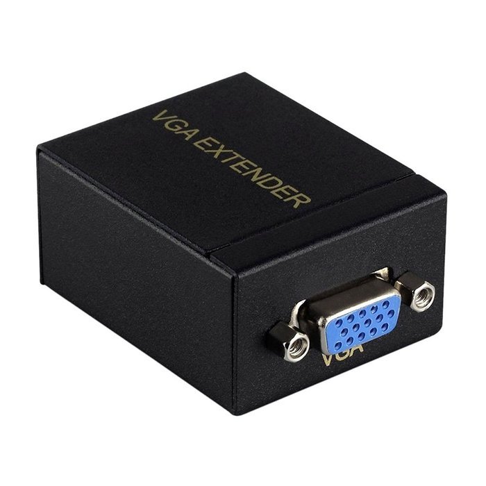 Alloet New RJ45 To VGA Signal Extender 60M Transmitter Receiver Adapter