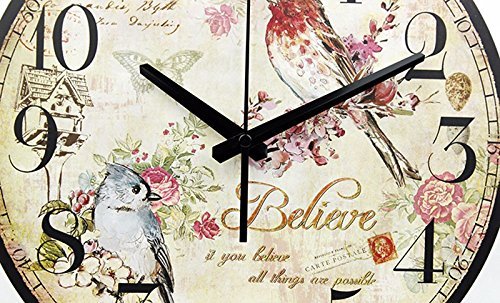 Vintage wall clock absolutely silent living room decoration wall clock large decorative wall clock