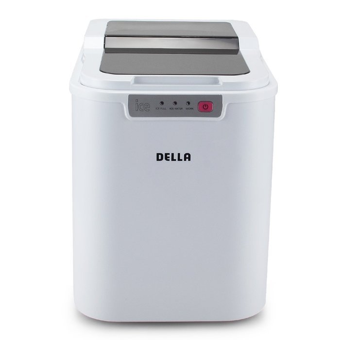 Della Portable Ice Maker Machine High Capacity, Yields up to 26 Pounds of Ice Daily -Silver N3