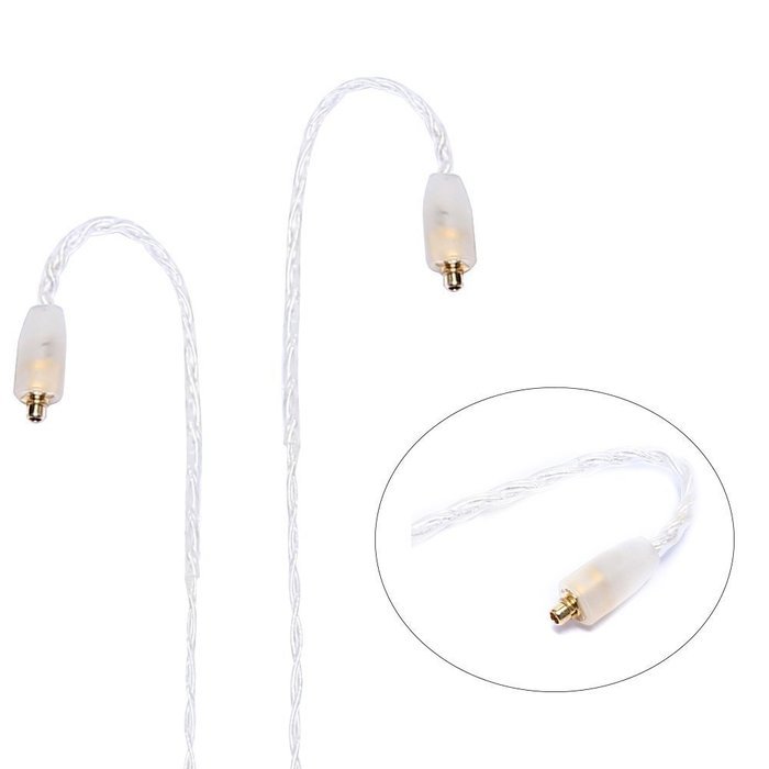 For SE215 SE425 SE535 SE846 UE900 Shure Headphone Replacement Cable 5N OCC Crystal Silver Plated DIY Cord for... N29
