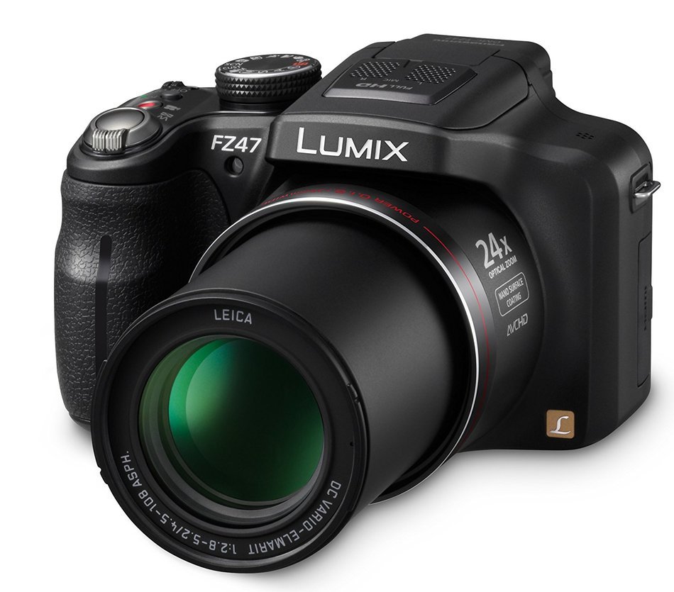 Panasonic Lumix DMC-FZ47K 12.1 MP Digital Camera with 24xOptical Zoom - Black (OLD MODEL) N2