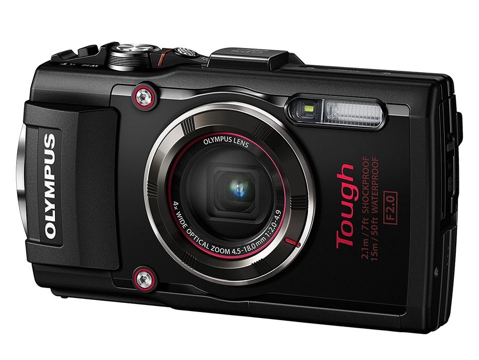 Olympus TG-4 16 MP Waterproof Digital Camera with 3-Inch LCD (Black) - International Version N5