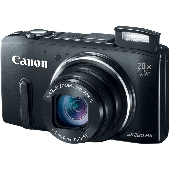 Canon PowerShot SX280 12.1MP Digital Camera with 20x Optical Image Stabilized Zoom with 3-Inch LCD (Black) (OLD... N10