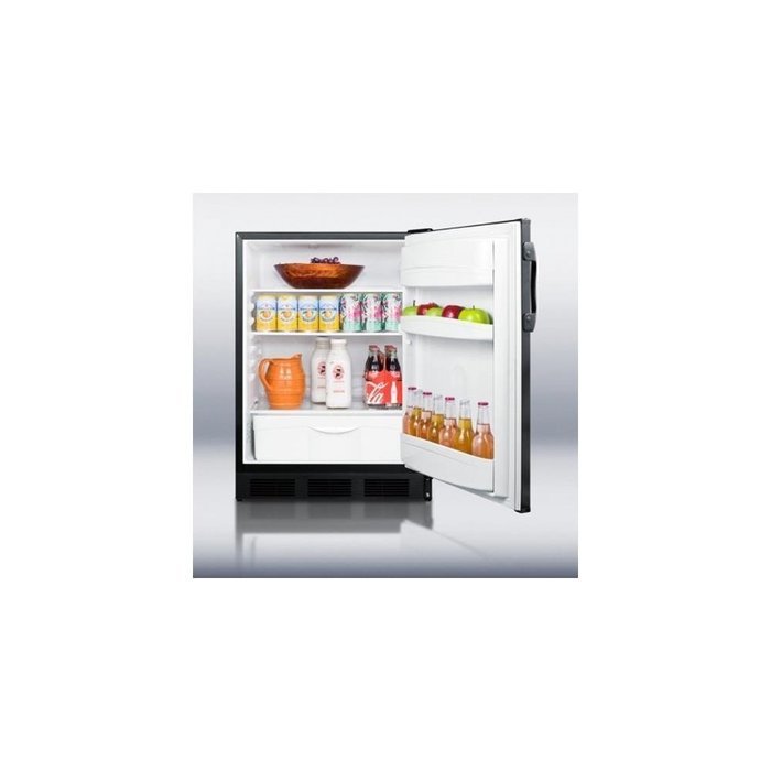 Summit FF6BBIADA 24" AccuCold Series ADA Compliant Medical Freestanding or Built In Compact Refrigerator with... N5