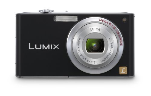 Panasonic Lumix DMC-FX33K 8.1MP Digital Camera with 3.6x Wide Angle MEGA Optical Image Stabilized Zoom (Black) N12