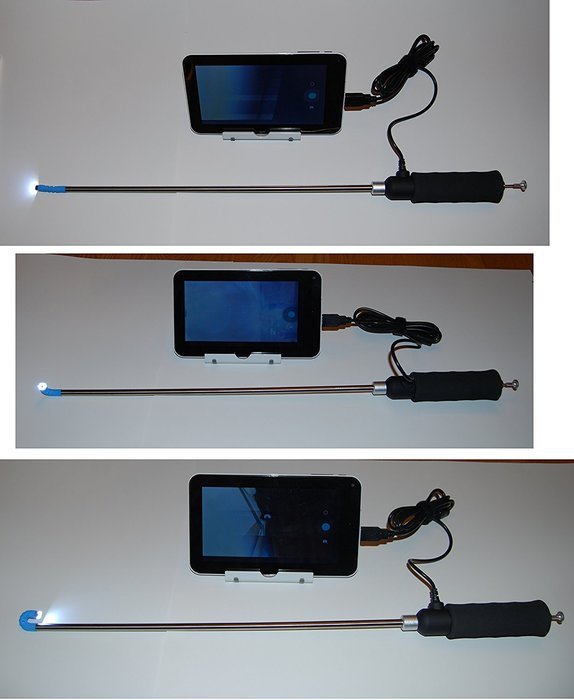 Vividia AbleScope VA-400-T7 HD USB Borescope Endoscope with 180 Degree Articulating 8.5mm Diameter Probe Plus...
