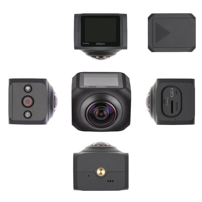 YELIN Panorama 360 VR Video Camera Full HD 1440P 1080P 30FPS 8MP Action IP Camera 220 Fisheye Wide-angle Lens... N4