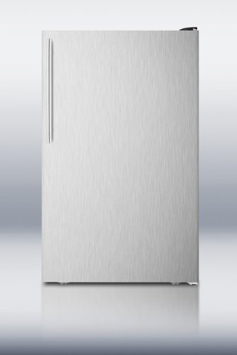 Summit CM421BLXBISSHVADA 4.1 cu. ft. Capacity 19.88" Wide Compact Refrigerator Vertical Thin Handle ADA Compliant... N4