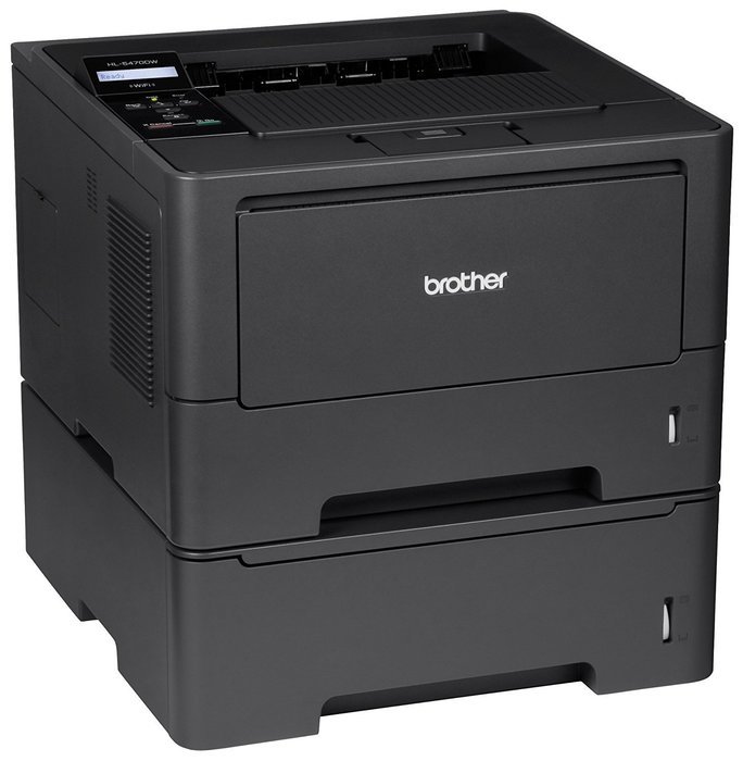 Brother High-Speed Monochrome Laser Printer with Wireless Networking, Duplex and Dual Paper Trays (HL5470DWT),... N3