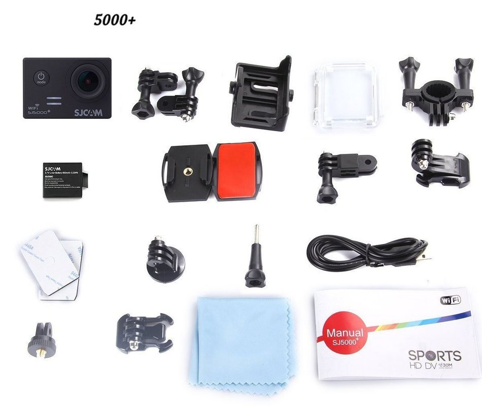 SJCAM SJ5000 Plus Wifi Ambarella A7LS75 1080P 60FPS WiFi Built-in 1.5'' LCD 16MP 170&deg; Wide Angle Sport Action... N4