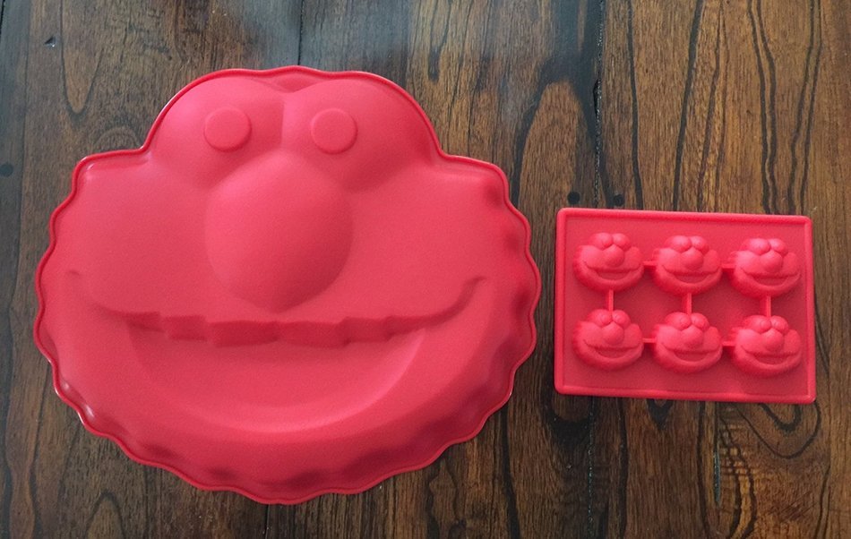 Sesame Street Elmo Silicone Cake Mold Chocolate Mini Cake Pan Set N2