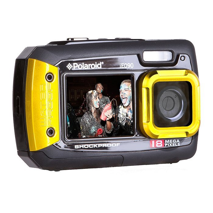 Polaroid IE090-YEL Waterproof Digital Camera with 2.7" LCD (Yellow) N7