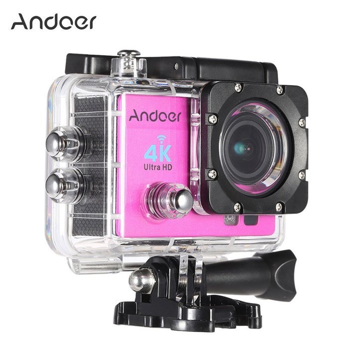 Andoer 2" Ultra-HD LCD 4K 25FPS 1080P 60FPS Wifi Cam FPV Video Output 16MP Action Camera 170&deg;Wide-Angle Lens with... N28