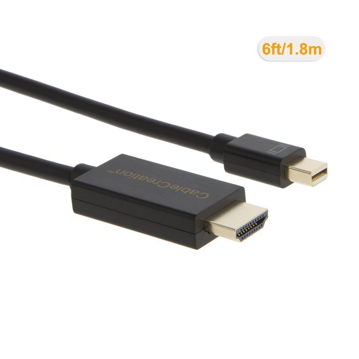 DP to HDMI, CableCreation (DP1.2) Active Mini DisplayPort to HDMI Cable, DP to HDMI, 4K X 2K & 3D Audio/Video,... N2